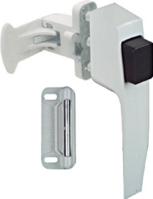 N213-165 White Pushbutton Latch