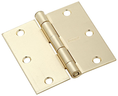 N830-232 3 in. Satin Brass Door Hinge