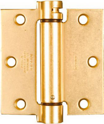 N184-556 3.5 in. Dull Brass Finish Mortise Spring Hinge