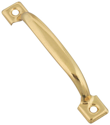 N117754 475 in Brass Door Pull