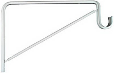 N224-501 Baked Enamel Shelf & Rod Bracket, White