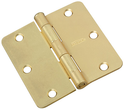 National Hardware 3 in. L Satin Brass Door Hinge 1 pk