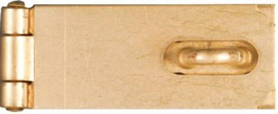 N102-178 2.5 in. Brass Finish Safety Hasp