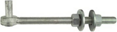 N130-617 0.62 x 8 in. Zinc Bolt Hook