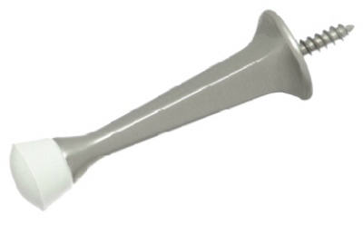 N331-363 3 in. Square Rigid Door Stop, Satin Nickel