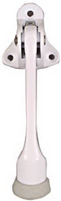 N248-435 4 in. Kick Down Door Stop, White