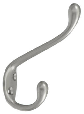 N331-082 Satin Nickel Heavy Duty Garment Hook