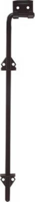 N177-188 0.5 x 18 in. Black Adjustable Throw Cane Bolt