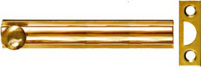 N197-988 4 in. Brass Surface Bolt