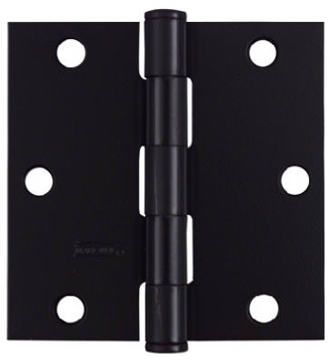 N241-190 3.5 in. Black Square Door Hinge