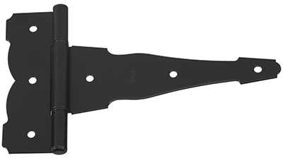 N881-920 8 in. Black Ornamental & Reversible T-Hinge