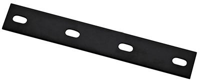 10 in. H X 1.5 in. W X 0.125 in. D Black Carbon Steel Flat Mending Plate