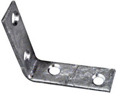 N208-744 2 x 0.63 in. Galvanized Corner Brace, Pack - 4