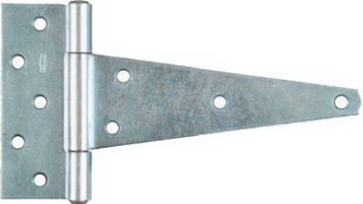 N129-221 8 in. Extra Heavy T Hinge Without Screws, Zinc