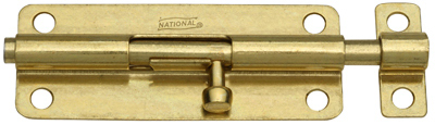 N151-761 5 in. Barrel Bolt, Brass