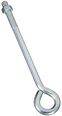 N347-757 0.38 x 14 in. Zinc Eye Bolt With Hex Nut