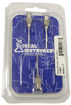 Picture of Neogen 1186 16 Gauge 1 in. Stainless Steel Non-Sterile Needles&#44; 3 Pack