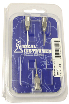 Picture of Neogen 1191 18 Gauge 0.75 in. Stainless Steel Non-Sterile Needles- 3 Pack