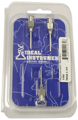 Picture of Neogen 1185 16 Gauge 0.75 in. Stainless Steel Non Sterile Animal Needles&#44; 3 Pack
