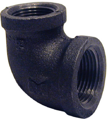 B-REL0705 0.75 x 0.5 in. Black Reducing Elbow 90 Degree