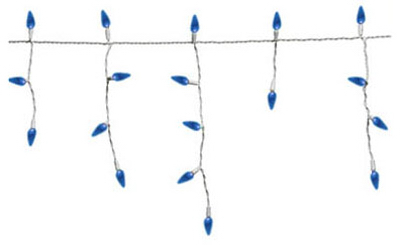 47693-88 Blue LED Icicle Light Set- 105 Ct.
