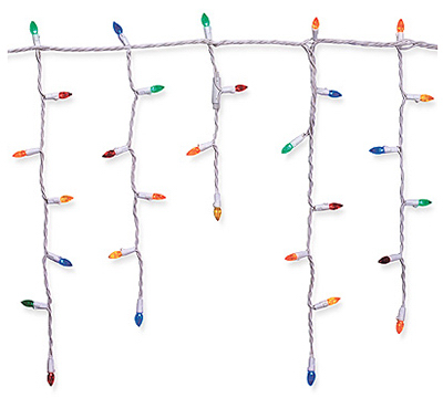 47692-88 Multi C3 LED Icicle Light Set, 105 Ct.
