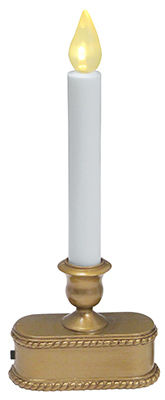 V1533-88 9 in. 1 Light, Gold, Operated LED Candolier, Warm White