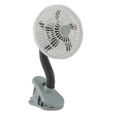 Picture of O2Cool FC04001 4 in. Battery Operated Clip Fan- White & Grey
