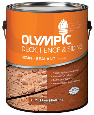 Picture of Olympic 58800A-01 Gallon Neutral Tint Base- Olympic Deck- Fence & Siding Stain