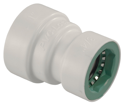 35677 1 in. PVC Lock x 0.75 in. PVC Lock Reducer Coupling