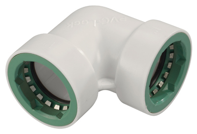 35673 1 in. PVC Lock x 1 in. PVC Lock Elbow