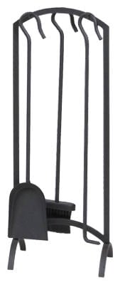 Picture of Panacea 15959 Arch Top Black Fireplace Tool Set&#44; 3 Panel Screen