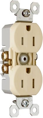 3232TRICC14 Tamper Resistant Receptacle- 15A- Ivory -  Pass & Seymour, 103910