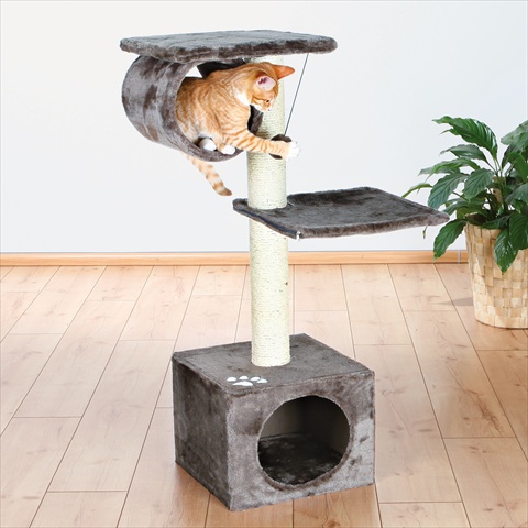 Picture of TRIXIE Pet Products 43952 San Fernando Cat Tree- Platinum Gray