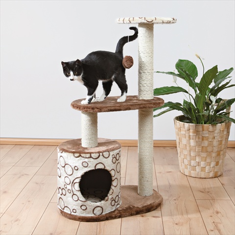 Picture of TRIXIE Pet Products 44590 Casta Cat Tree- Brown & Beige With Circles