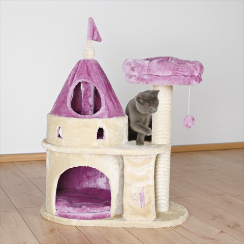 Picture of TRIXIE Pet Products 44851 My Kitty Darling Castle - Purple & Beige