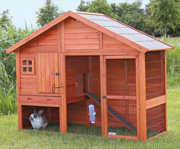Picture of TRIXIE Pet Products 62336 Rabbit Hutch With Gabled Roof