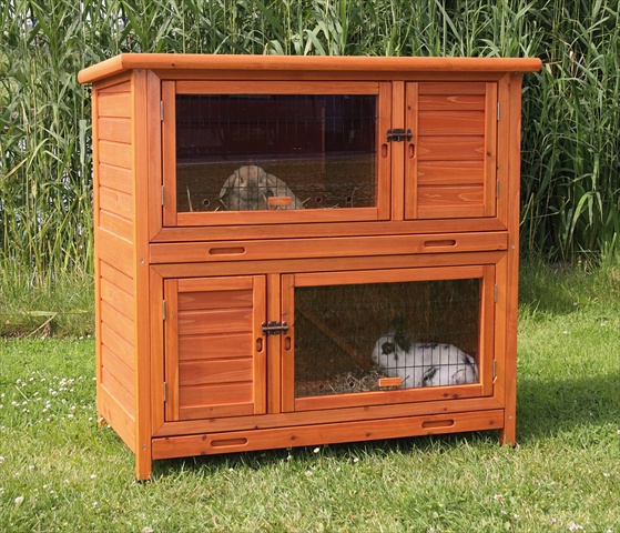 Picture of TRIXIE Pet Products 62404 2-in-1 Rabbit Hutch With Insulation