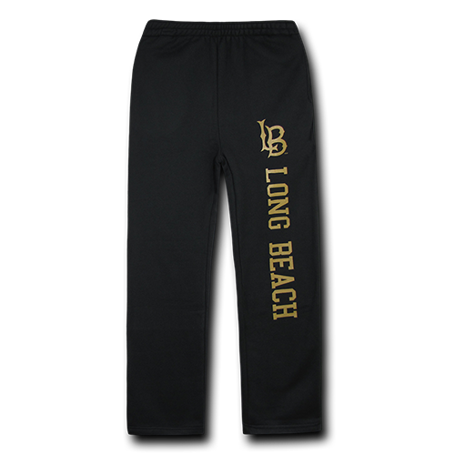 Picture of W Republic College Fleece Pants Long Beach- Black - Extra Large