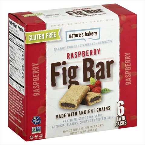Picture of NATURES BAKERY BAR FIG GF RASPBERRY 6CT-12 OZ -6 Pack
