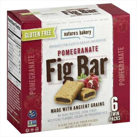 Picture of NATURES BAKERY BAR FIG GF POMGRANTE 6CT-12 OZ -6 Pack