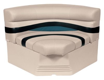 BM11002-986 32 Bow Radius Corner  Premier Series Pontoon Furniture Bow Radius Corner Model BM11002 - Platinum & Navy & Cobalt -  Wise, 53625304