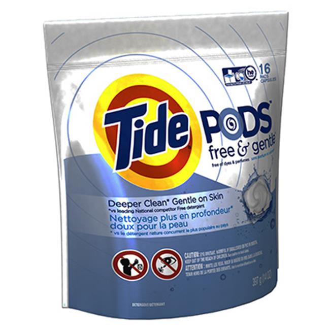 Tide 89885 16 Count Free & Gentle HE Laundry Pod