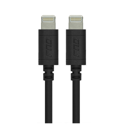 Picture of RND Accessories 2X Apple Certified Lightning To Reversible USB 6 ft. Data Sync And Charge 8-Pin Cable - Black&#44; Set of 2