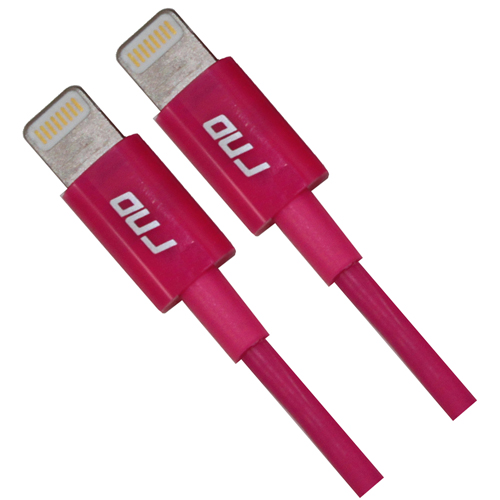 Picture of RND Accessories 2X Apple Certified Lightning To USB Cable 1.5 ft. Data Sync And Charge 8-Pin Cable - Pink&#44; Set of 2