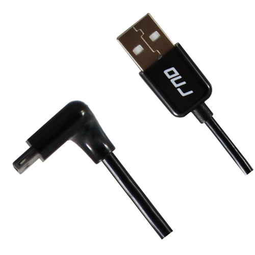 Picture of RND Accessories Apple Certified 30 Pin Right Angle Cable For Ipad&#44; iPhone 4&#44; Ipod Classic - 3 ft.&#44; Black