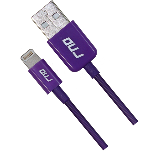 Picture of RND Accessories Apple Certified Lightning To USB 1.5 ft. Data Sync And Charge 8-Pin Cable - Purple