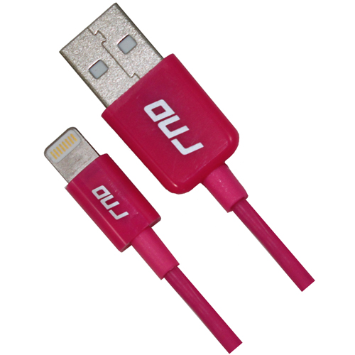 Picture of RND Accessories Apple Certified Lightning To USB 3.3 ft. Data Sync And Charge 8-Pin Cable - Pink