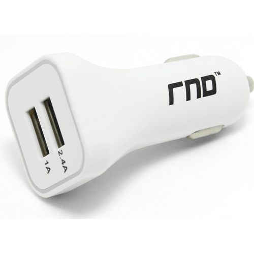 Picture of RND Accessories Dual 3.4A Fast USB Car Charger - White