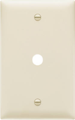 Picture of Pass & Seymour TP11LACC15 Telephone Hole Opening Wall Plate- 1 Gang- Light Almond